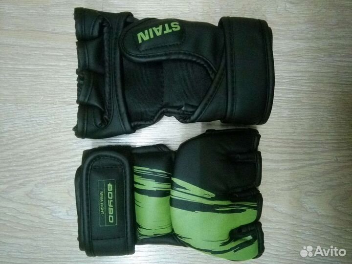 Перчатки MMA BoyBo Stain, Зеленый, Размер XS