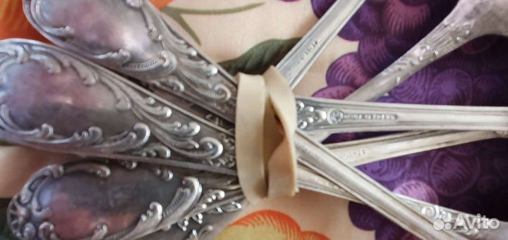 Мельхиоровые ложки-столовыеайные и кофейные