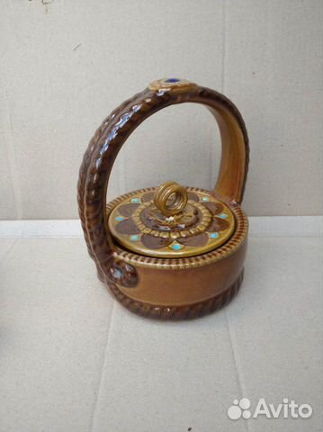 Шкатулка фарфоровая корзинка