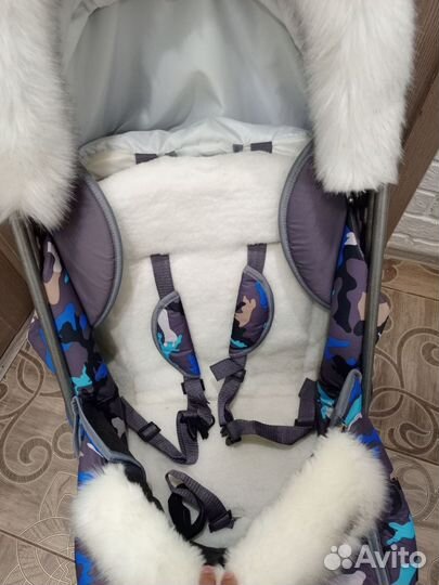 Детские санки коляска ника