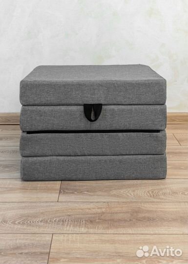 Кресло бескаркасное серое