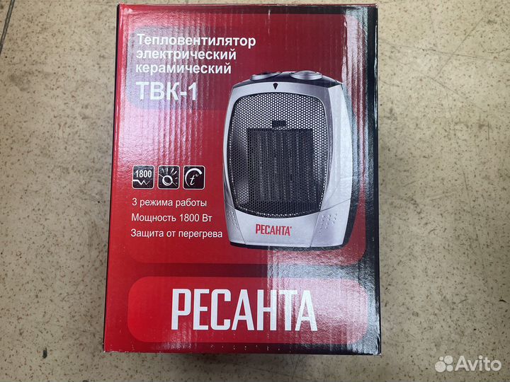 Тепловентилятор электрический Ресанта твк-1
