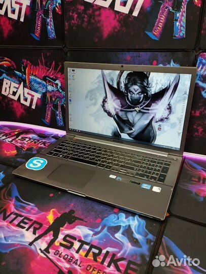 Игровой Samsung 17'3 i7 4GB видео 12GB озу SSD