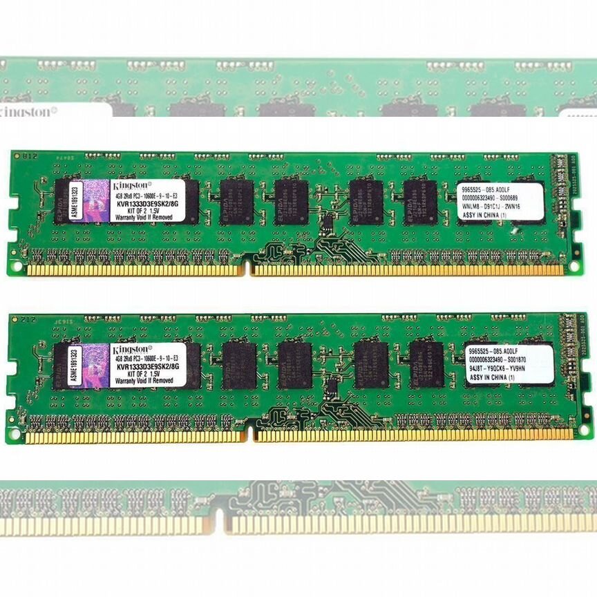 [KVR1333D3E9SK2/8G] Оперативная Память Kingston Ddr1 Kvr1333d3e9sk2/8g