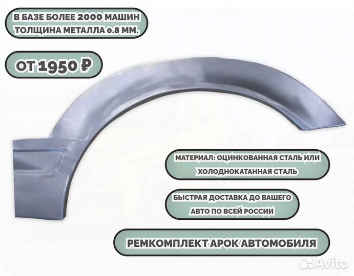 Ремкомплект арок на все авто