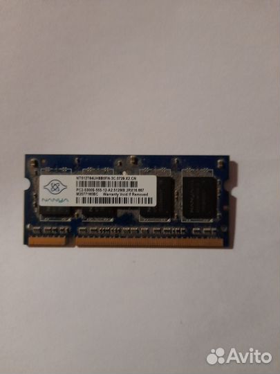Память ddr2 для ноутбука и планшета 512Mb