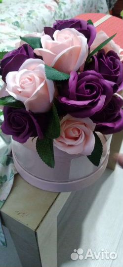 Цветочки из мыла, подарок