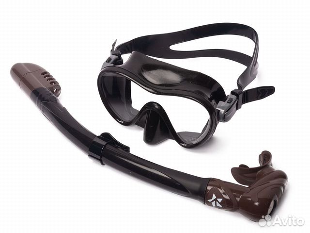 Комплект Сарган Агидель black type (маска+трубка)