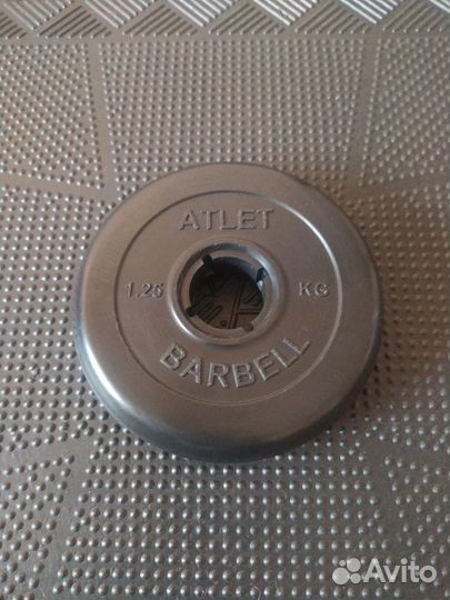 Диск 1,25 кг MBBarbell Atlet 26,30,50мм