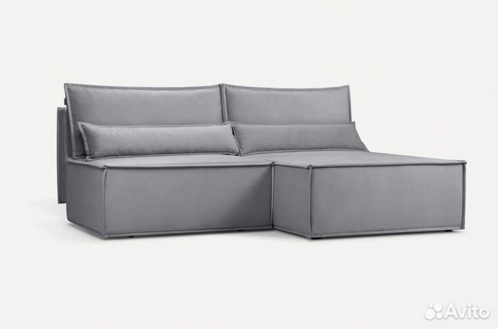 Диван угловой Стаус Velvet Silver