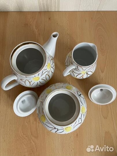 Сахарница, молочник, чайник. Барановка СССР