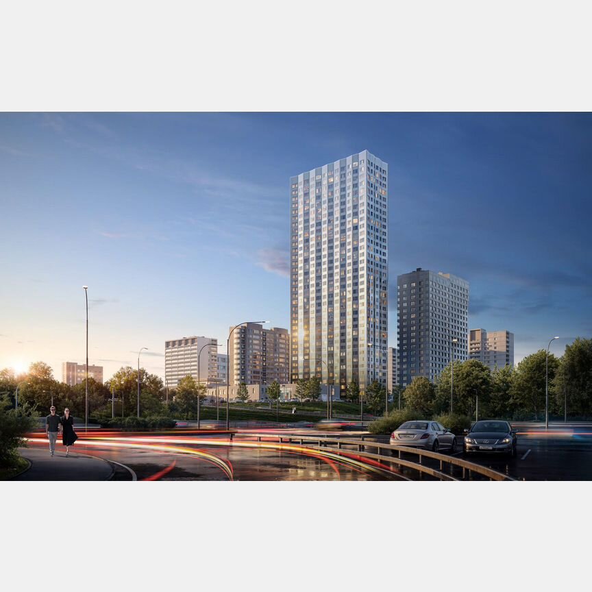 1-к. квартира, 28,7 м², 5/35 эт.