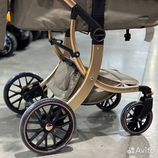 Новая коляска 3в1 luxmom 601a коричневая