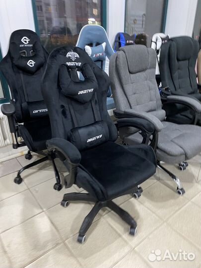 Игровое кресло велюр