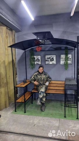 Мангал с крышей от производителя