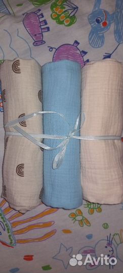 Муслин Комплект детского постельного белья