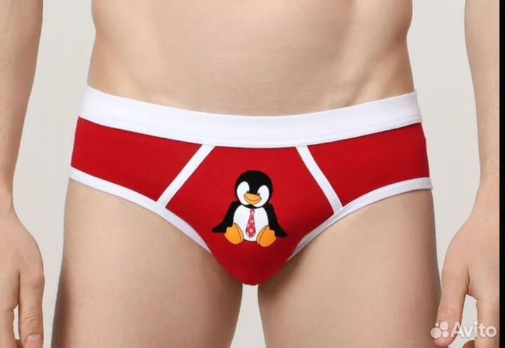 Трусы мужские плавки новогодние хлопок