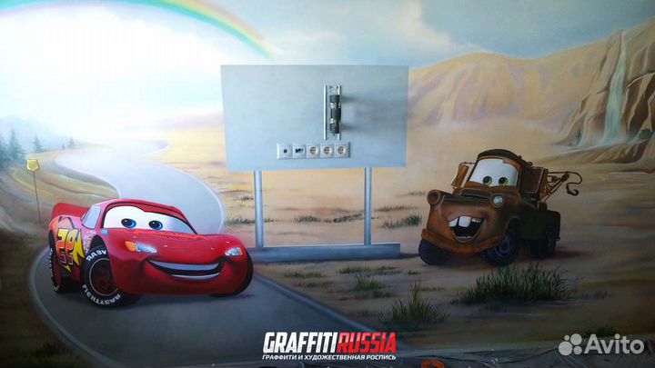 Роспись стен на заказ / Граффити оформление фасада