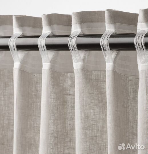 Шторы IKEA dytag дютог 145х250 светло-серый