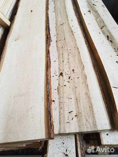 Доска необрезная липа сухая