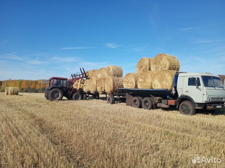 Солома в рулонах