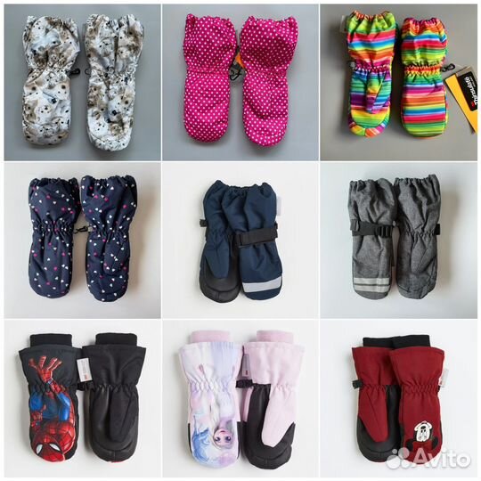 Новые зимние краги варежки перчатки H&M оригинал