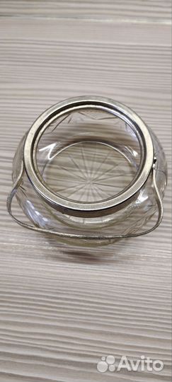 Хрустальная конфетница/сахарница СССР