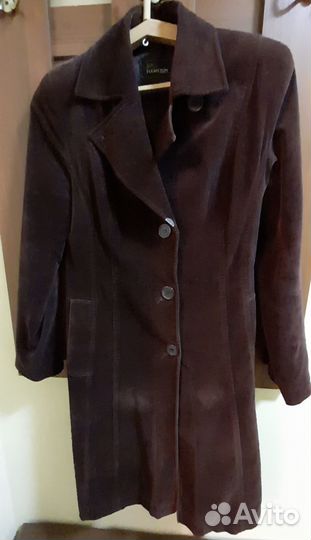 Бархатное пальто женское