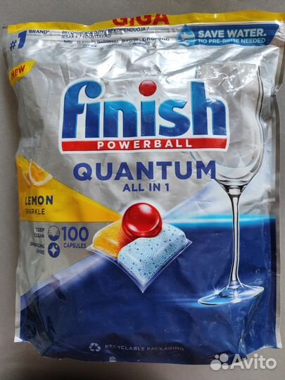 Капсулы для посудомоечных машин finish