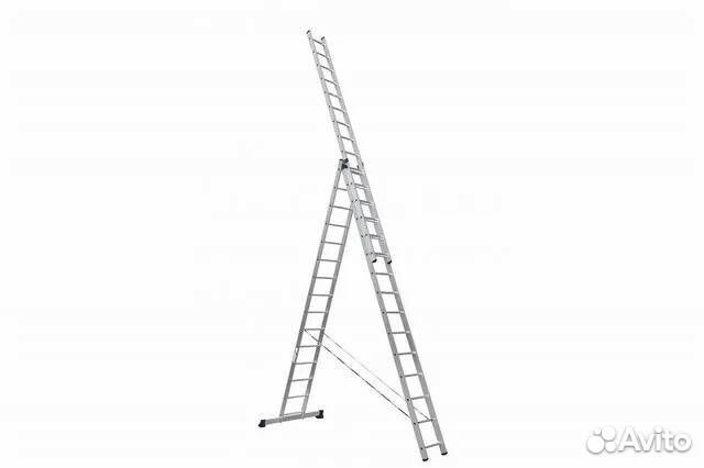 Лестница Алюмет 3*15 алюминиевая HS3 6315