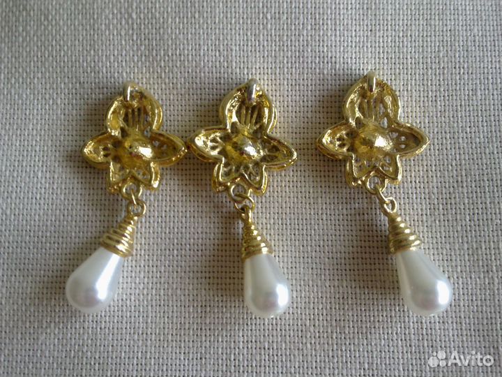 Брошь, подвеска, заколка, винтаж, Чехия, СССР