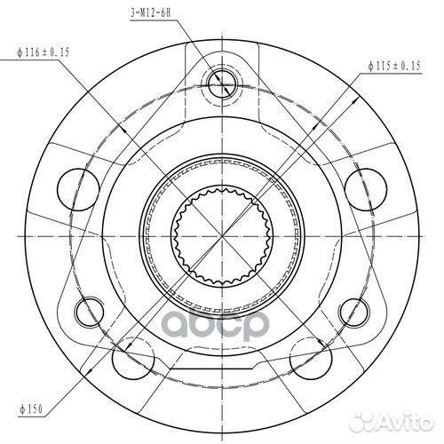 Ступица передняя перед лев Z89197R Zikmar