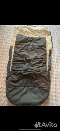 Зимний конверт в коляску на овчине