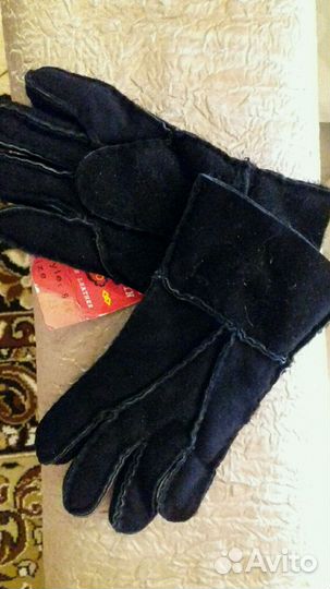 Перчатки детские натуральный мех новые