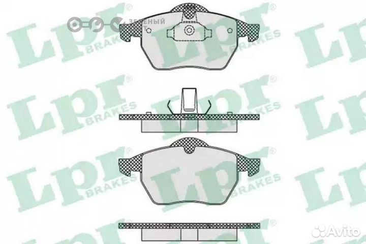 LPR 05P635 Колодки тормозные передние opel vectra