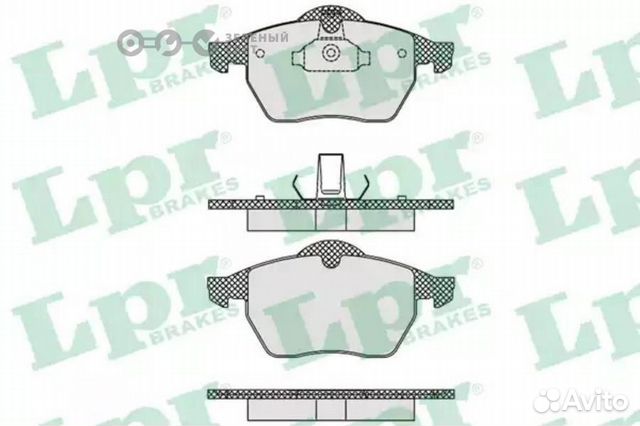 LPR 05P635 Колодки тормозные передние opel vectra