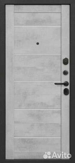 Входная дверь Феррони Бостон бетон снежный Царга