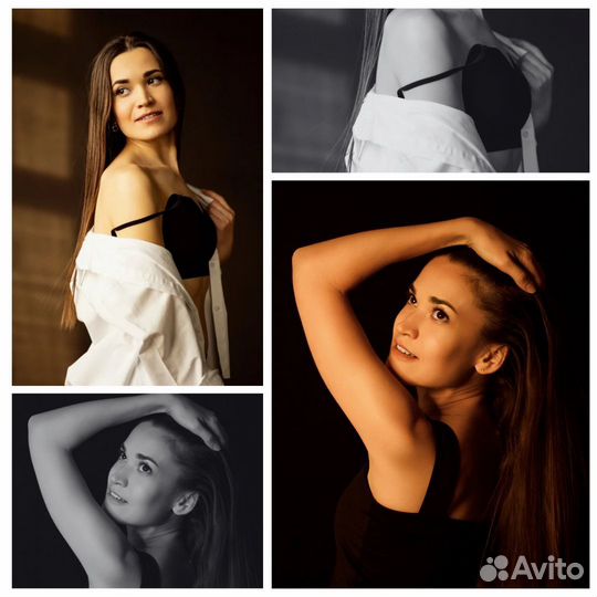 Будуарная, Лофт, Фотосессия в тёмной студии