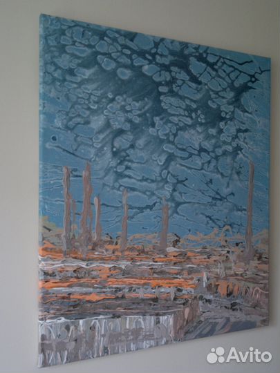 Картина на холсте и подрамнике, размер 60*50