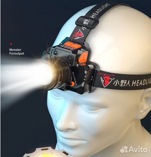 Фонарь налобный - сенсерный