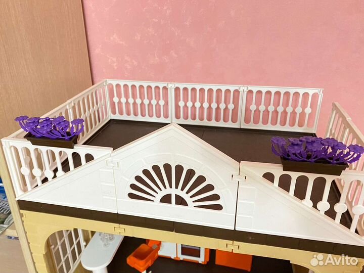 Кукольный домик для барби с мебелью