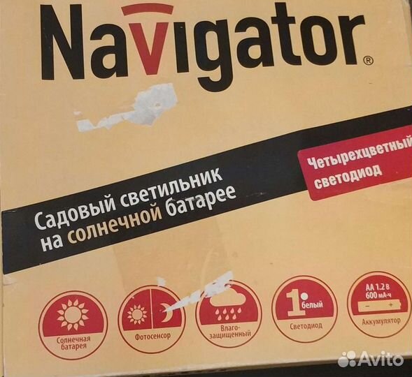 Садовый светильник на солнечной батарее