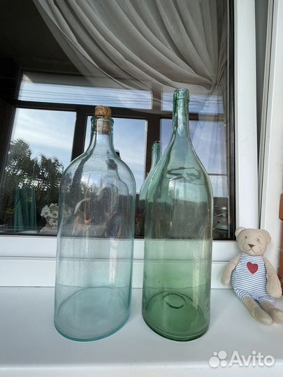 Бутыль стеклянная СССР русская четверть