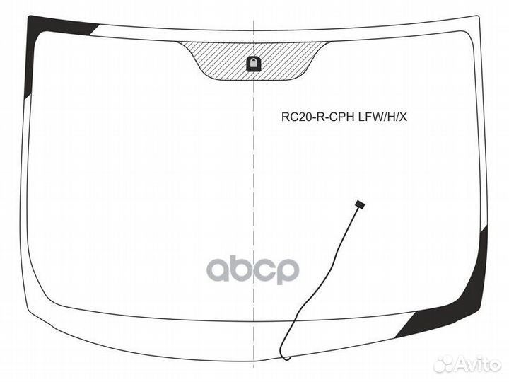 Стекло лобовое с обогревом щеток toyota alphard