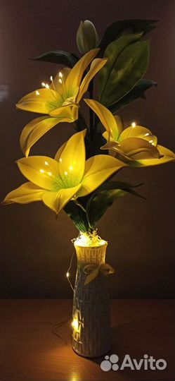 Светильник лилия из изолона