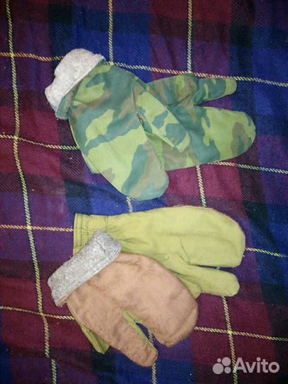 Рукавицы трехпалые