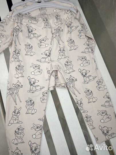 Детская пижама 98 для девочки с бэмби