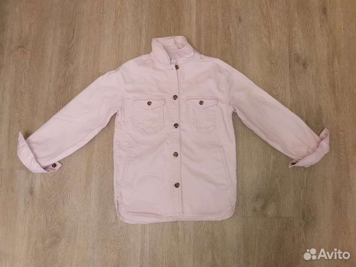 H&M Стильная джинсовая рубашка, рост 140-146