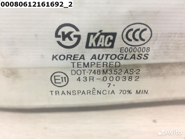 Hyundai Santa Fe SM Стекло двери передней левой