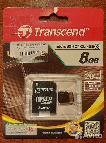 Карта памяти micro sdhc 8Gb
